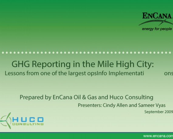 GHG Reporting: Implementation Best Practices