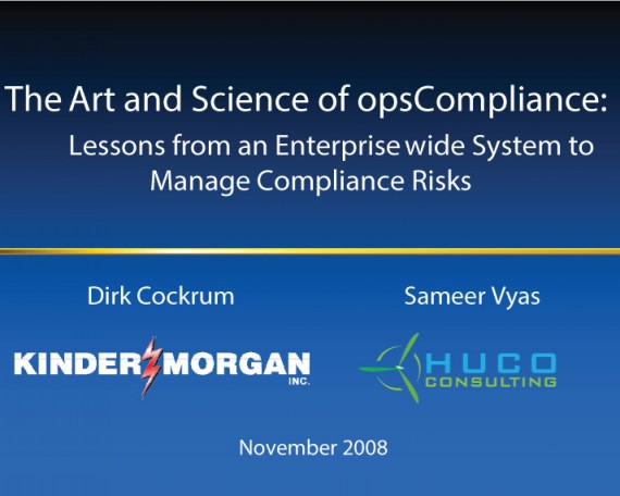 The Art and Science of Compliance