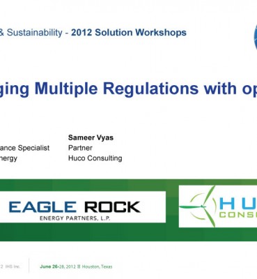 Managing Multiple Regs in an EMIS: Approach & Lessons Learned